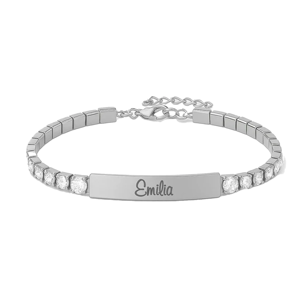 Personalisiertes Tennisarmband mit Gravur