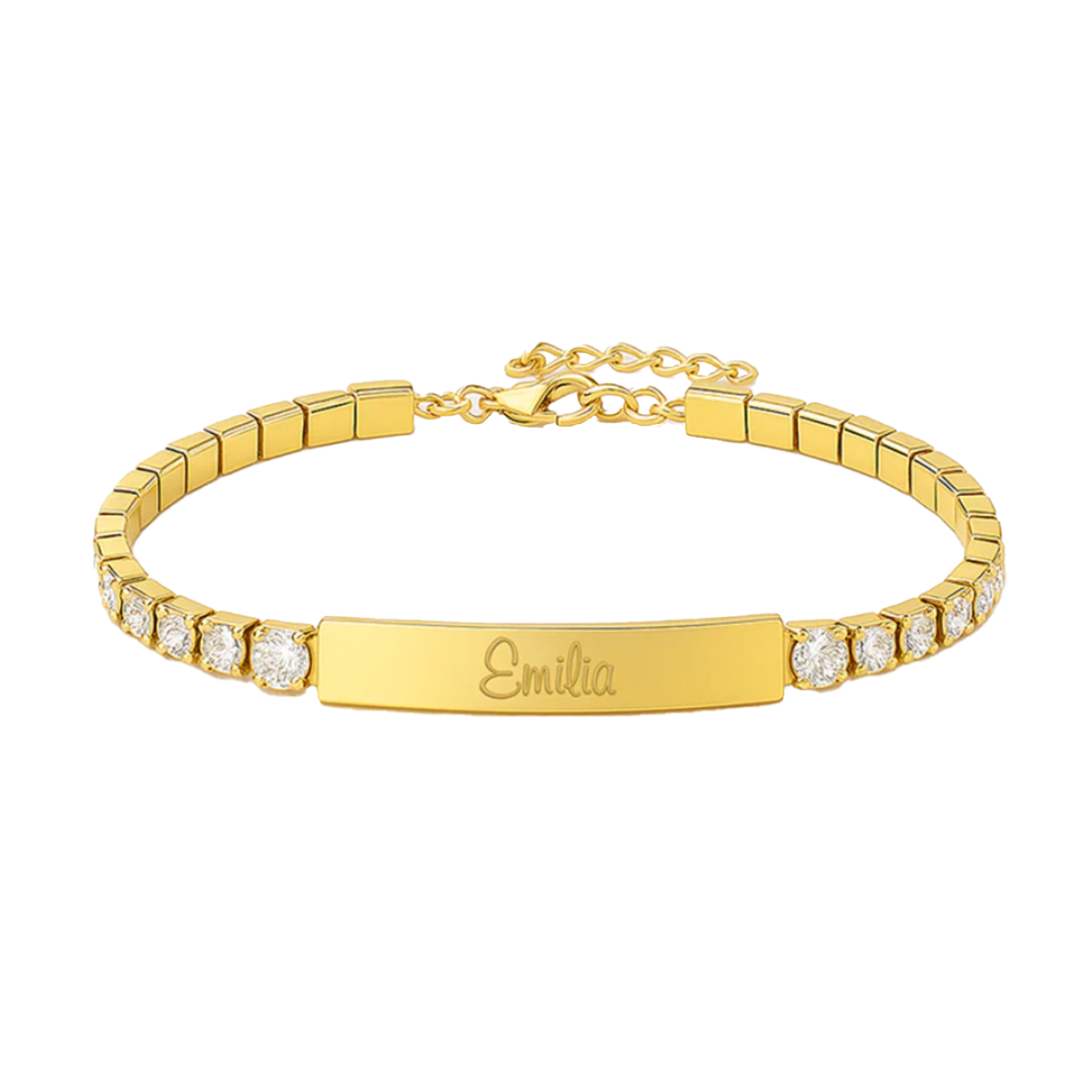 Personalisiertes Tennisarmband mit Gravur