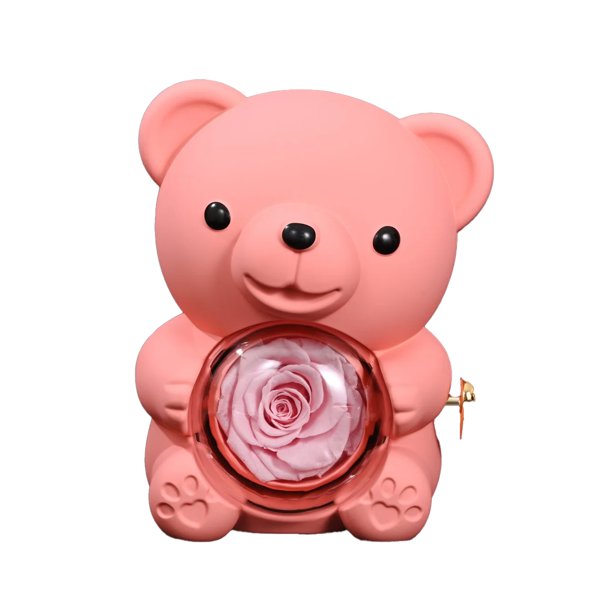 Rosenbär mit Herz-Kette