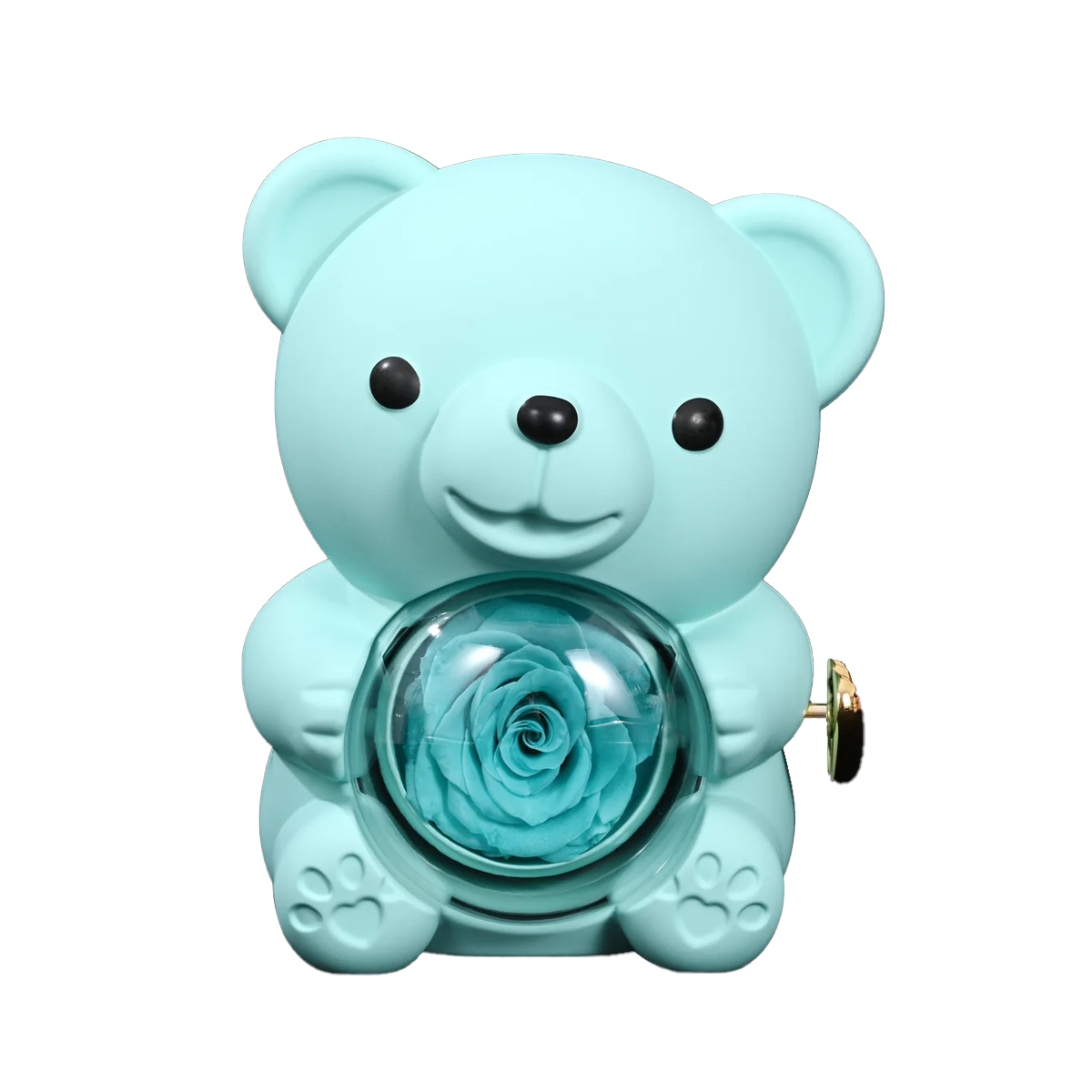 Rosenbär mit Herz-Kette
